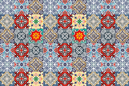 Waschbeckenrückwand Patchwork