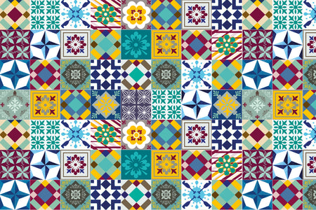 Badrückwand Patchwork