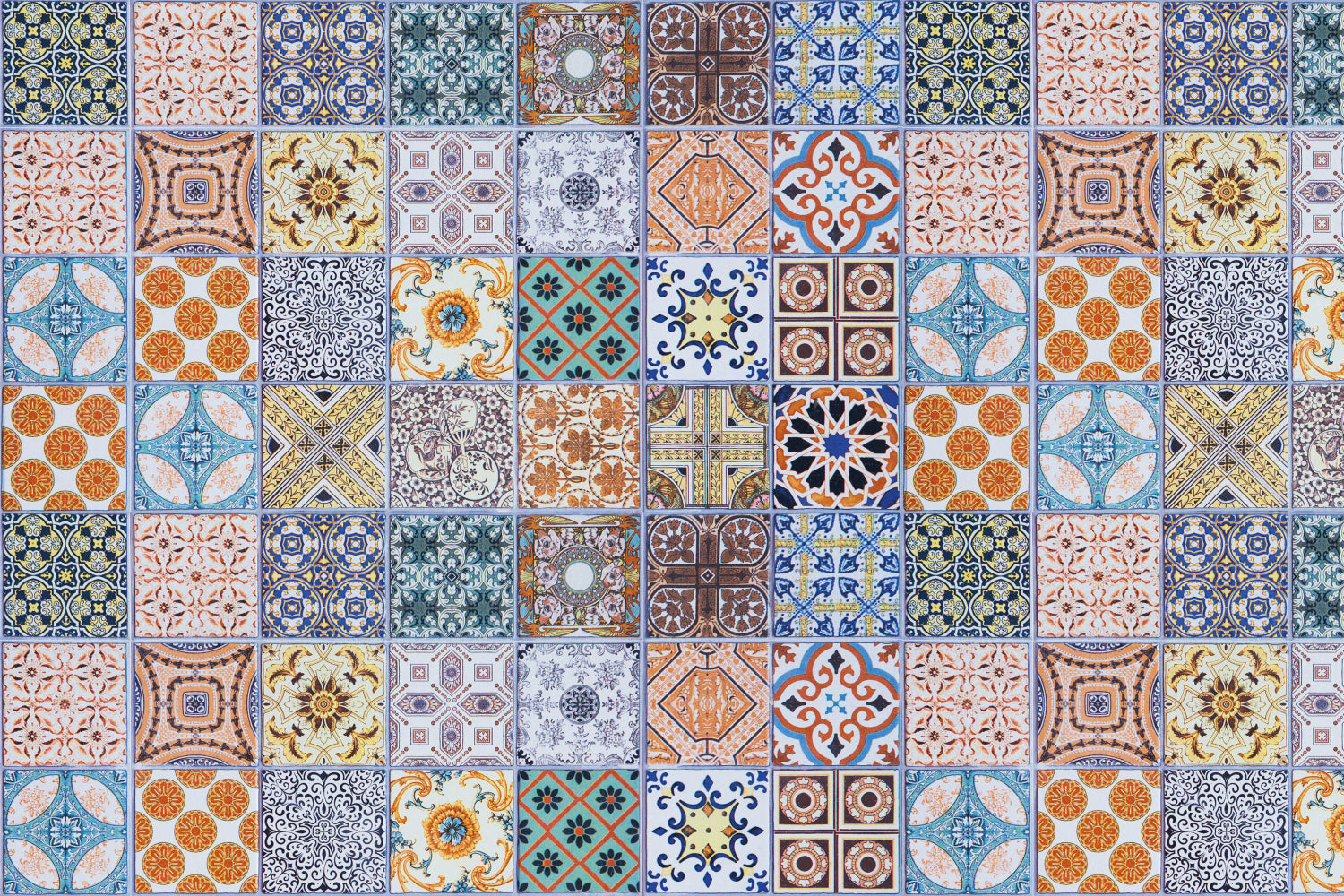 Waschbeckenrückwand Patchwork