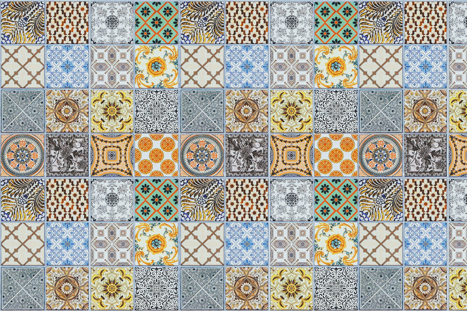Waschbeckenrückwand Patchwork