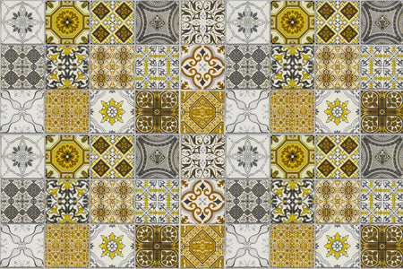 Badrückwand Patchwork
