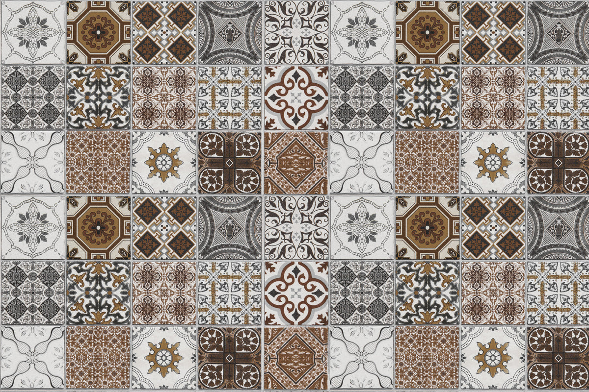 Waschbeckenrückwand Patchwork