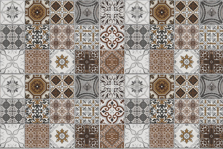 Waschbeckenrückwand Patchwork