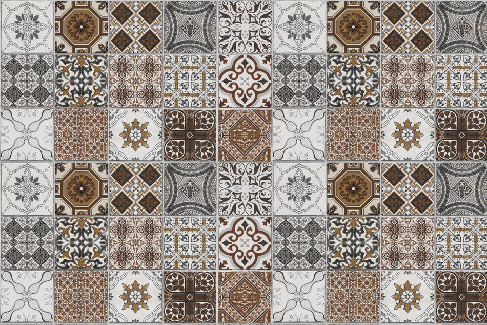Waschbeckenrückwand Patchwork