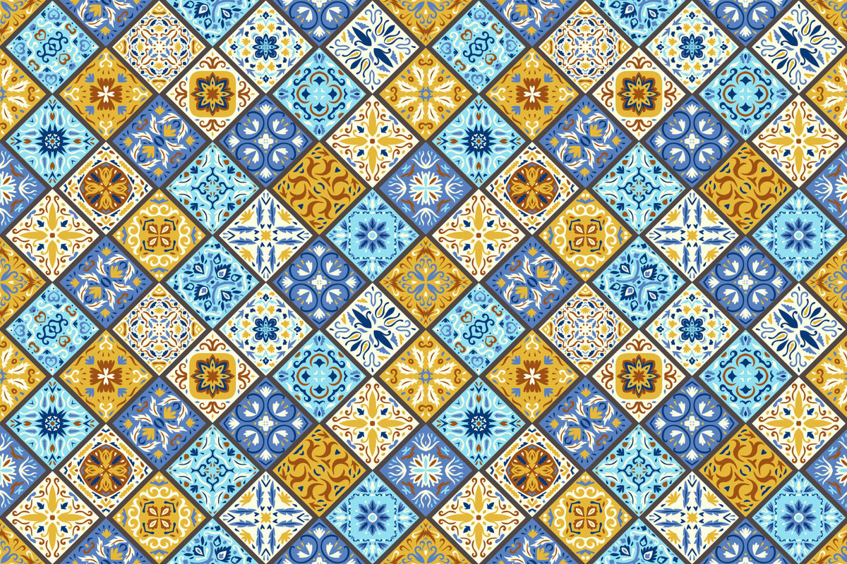 Waschbeckenrückwand Patchwork