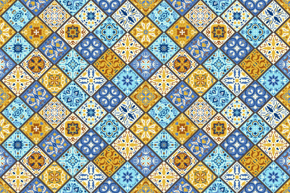 Waschbeckenrückwand Patchwork