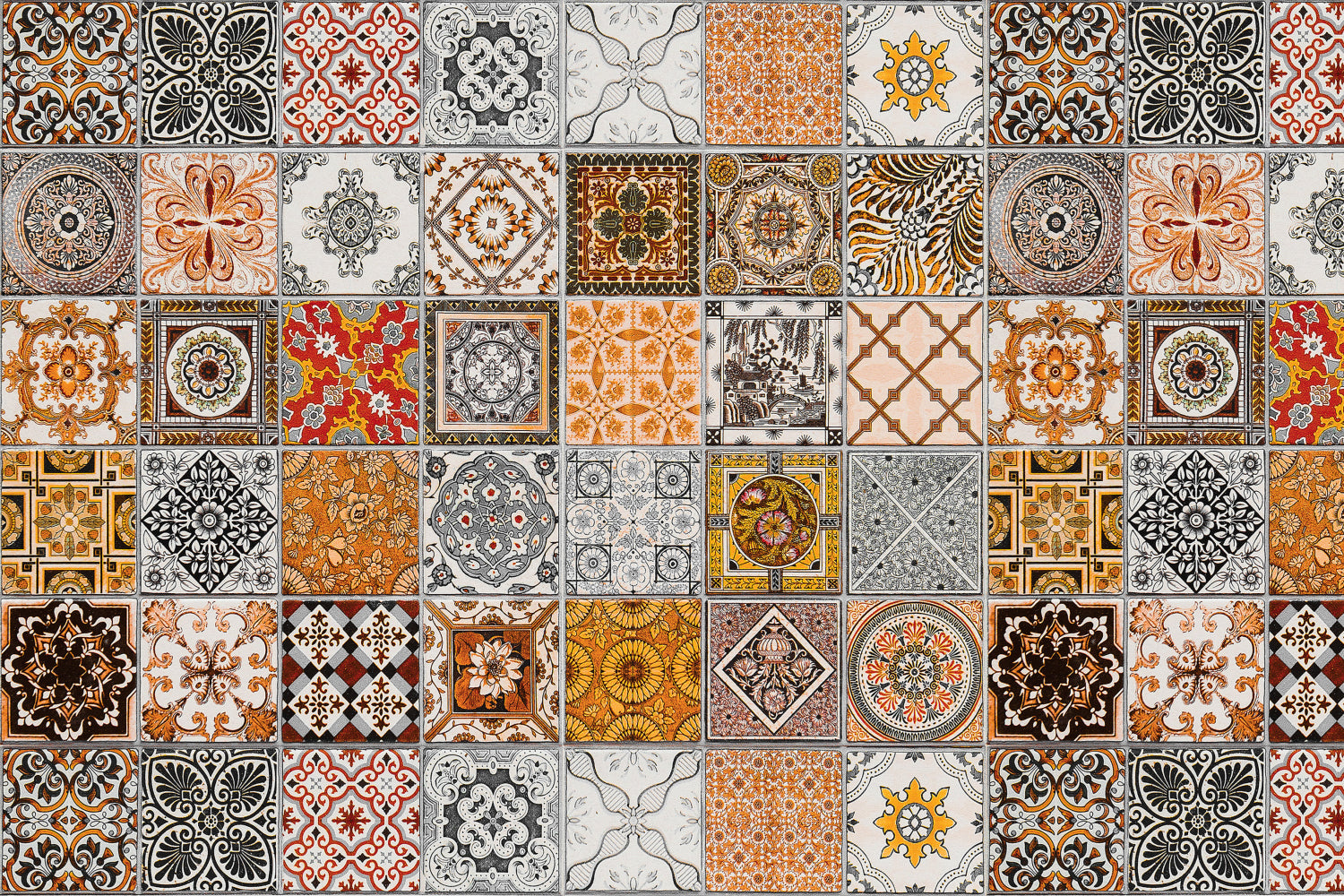 Waschbeckenrückwand Patchwork