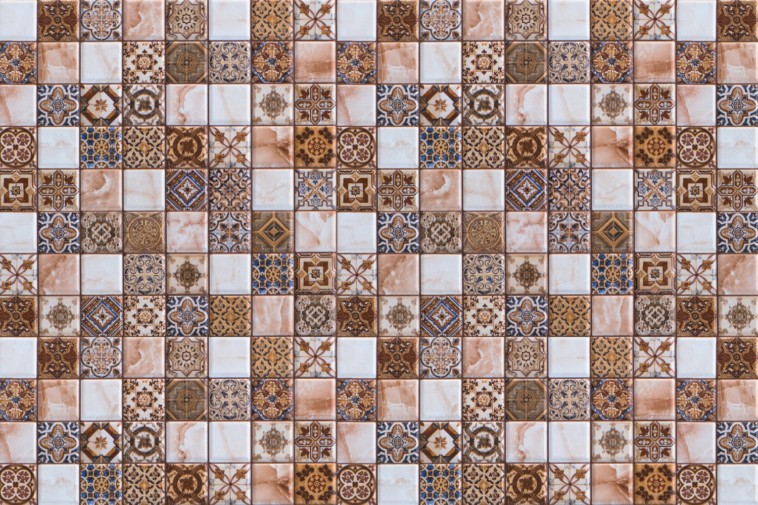 Waschbeckenrückwand Patchwork