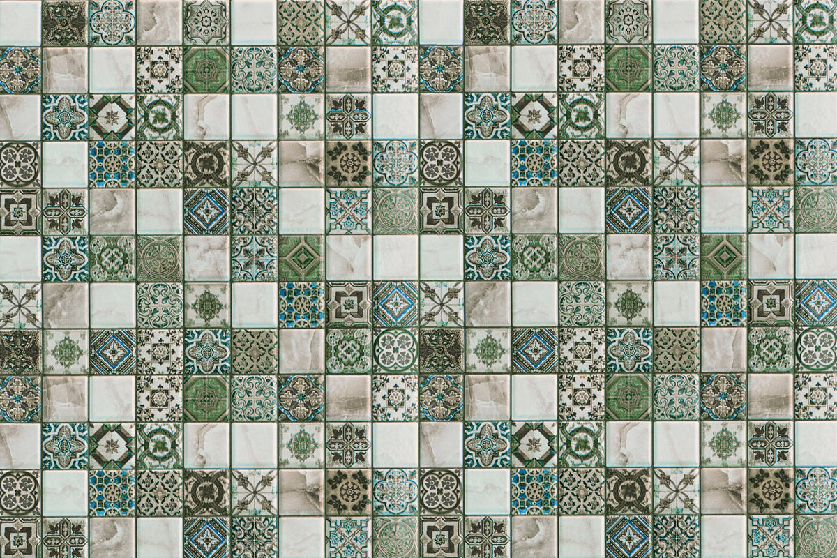 Waschbeckenrückwand Patchwork