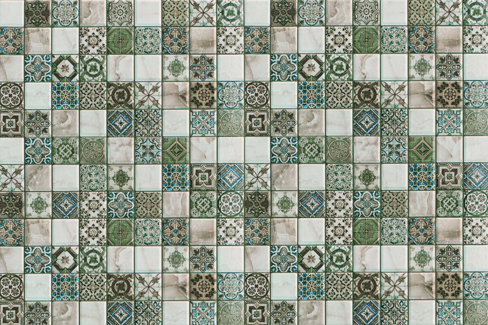 Waschbeckenrückwand Patchwork