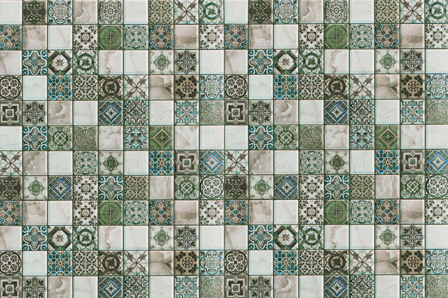 Badrückwand Patchwork