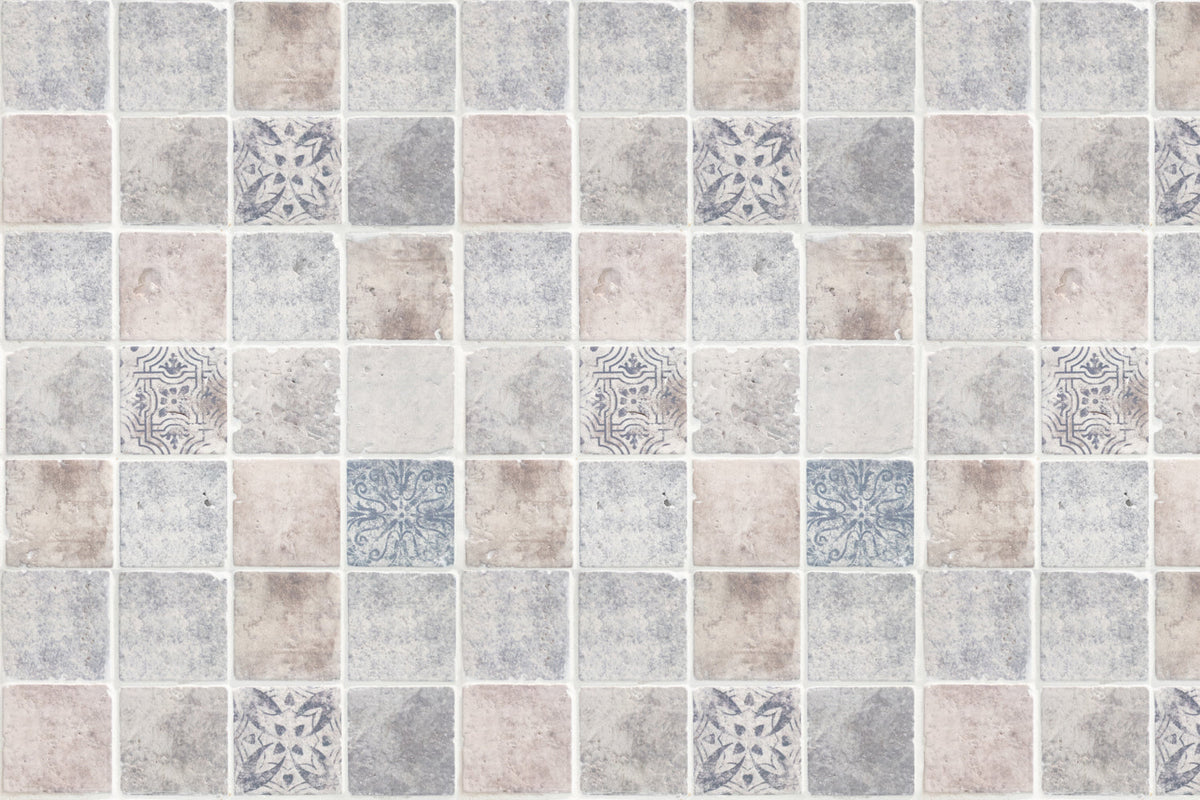 Badrückwand Patchwork