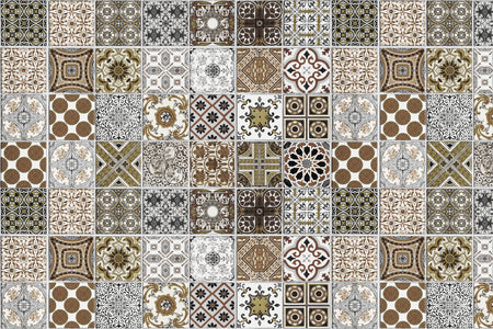 Badrückwand Patchwork