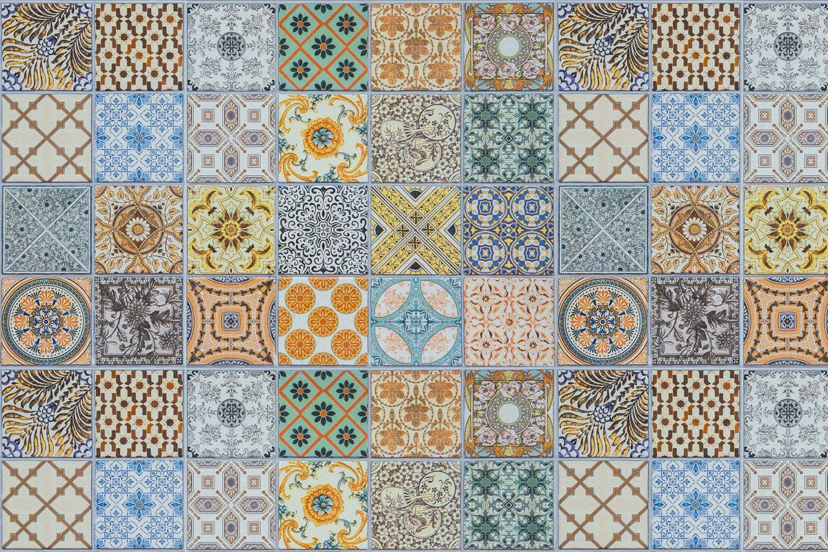 Badrückwand Patchwork
