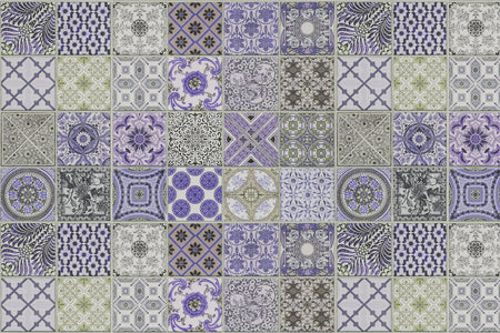 Waschbeckenrückwand Patchwork