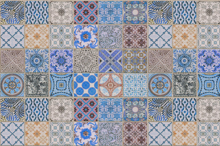 Waschbeckenrückwand Patchwork
