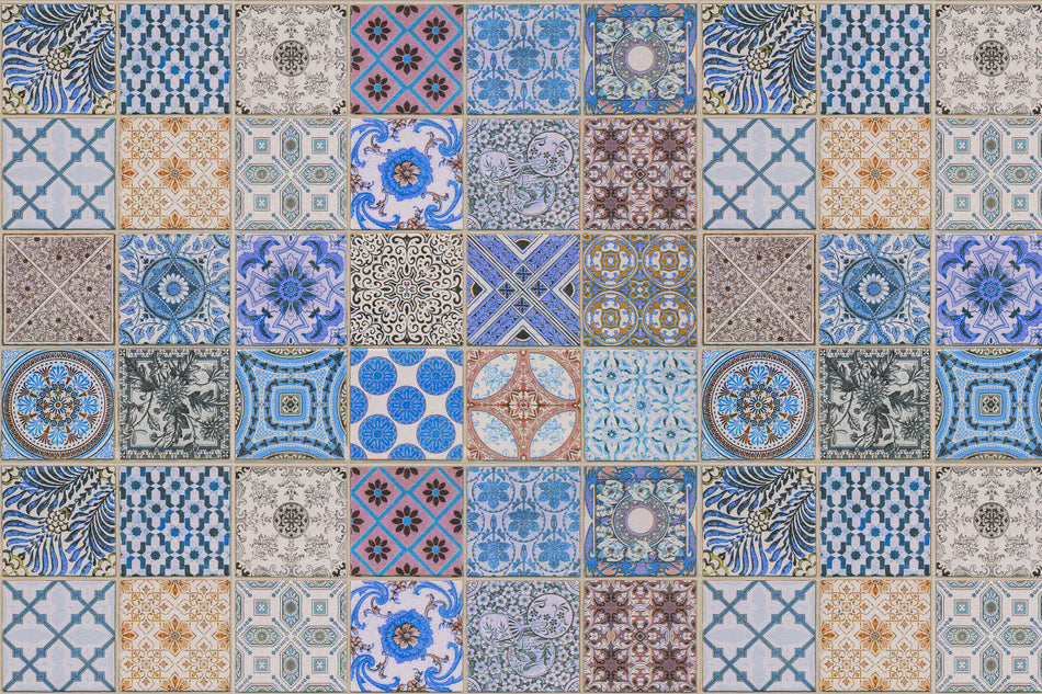 Waschbeckenrückwand Patchwork