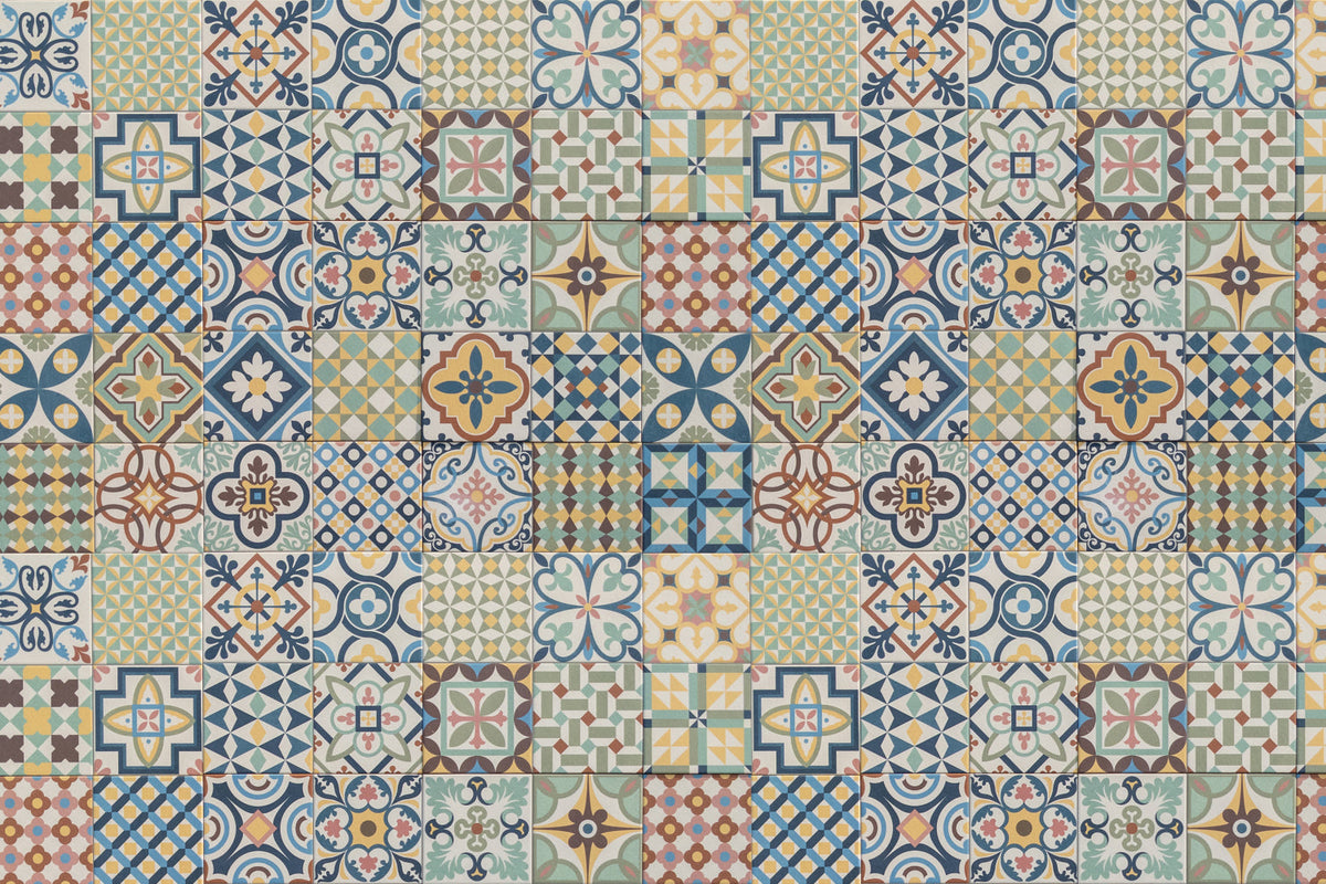 Badrückwand Patchwork