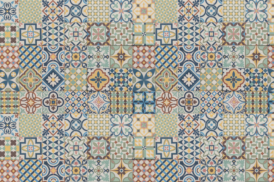 Waschbeckenrückwand Patchwork