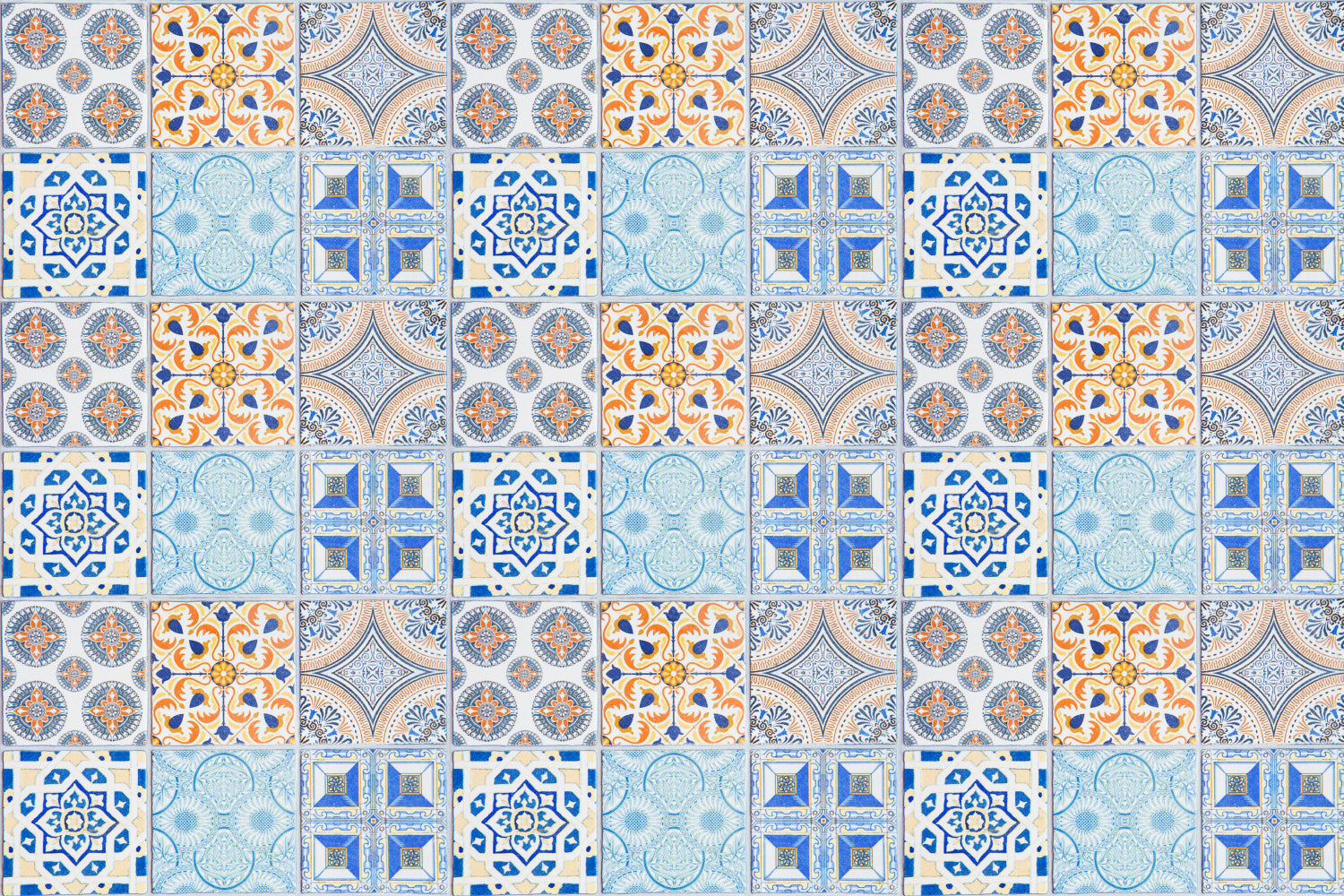 Waschbeckenrückwand Patchwork