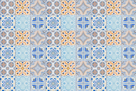 Waschbeckenrückwand Patchwork
