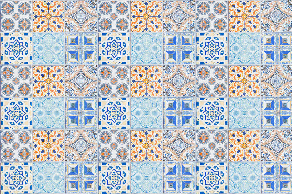 Badrückwand Patchwork