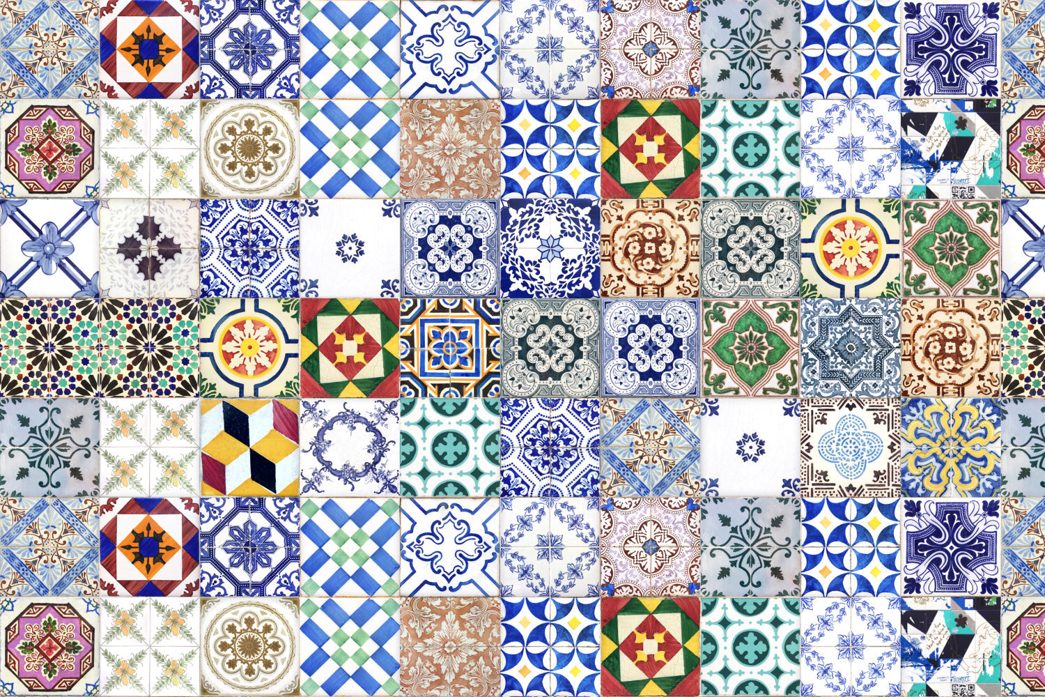 Badrückwand Patchwork