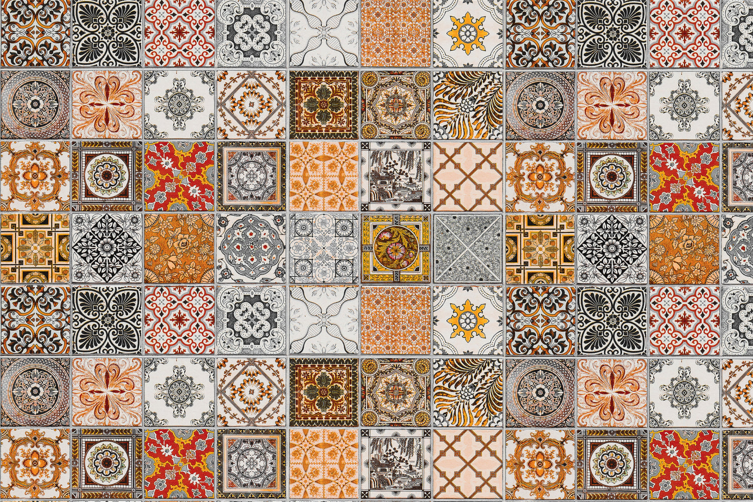 Waschbeckenrückwand Patchwork