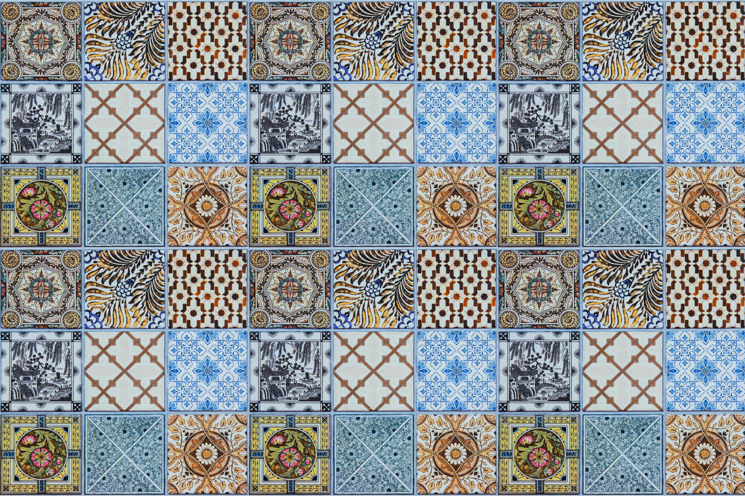 Badrückwand Patchwork