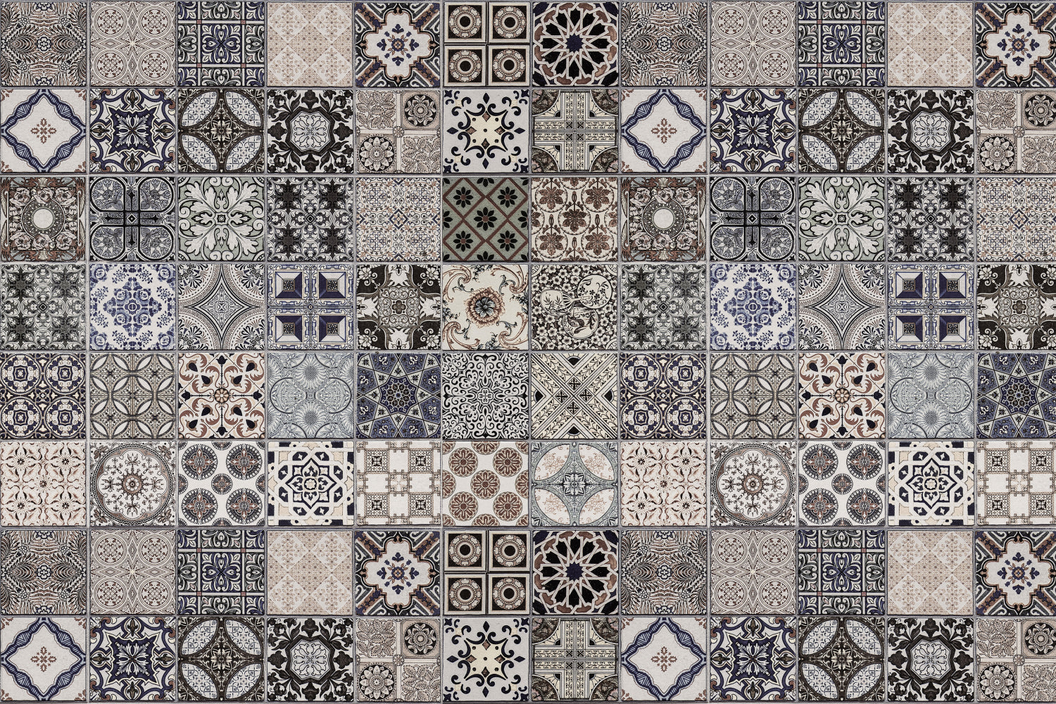 Badrückwand Patchwork