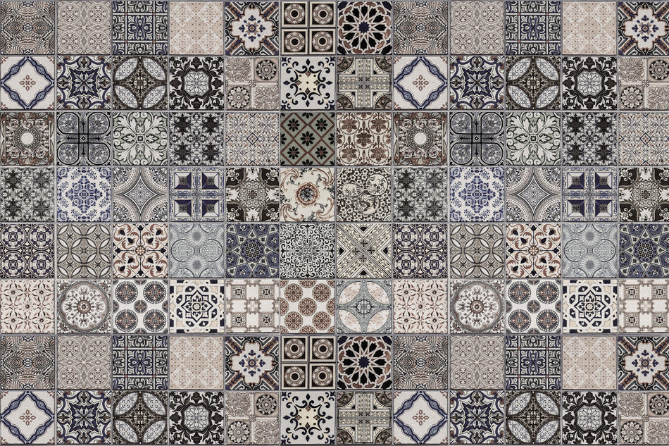 Badrückwand Patchwork
