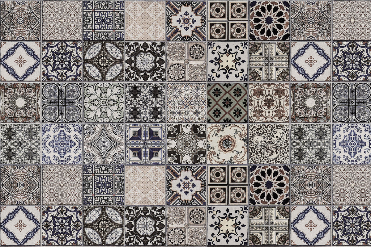 Badrückwand Patchwork
