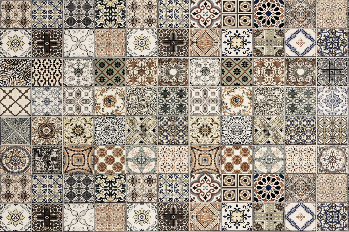 Waschbeckenrückwand Patchwork