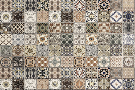 Waschbeckenrückwand Patchwork