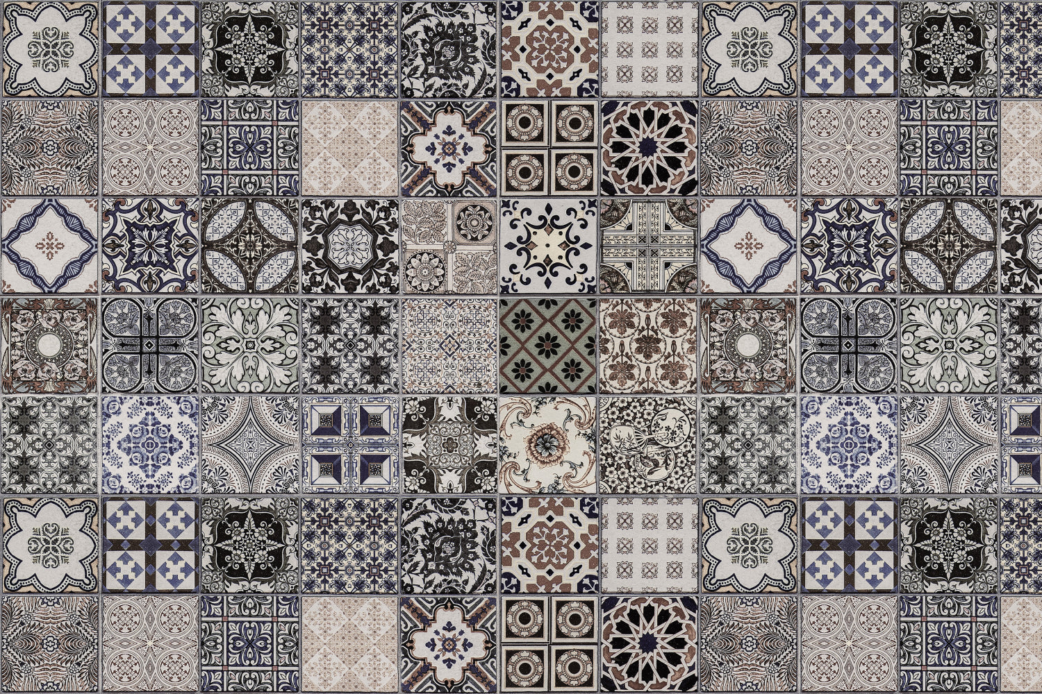 Waschbeckenrückwand Patchwork