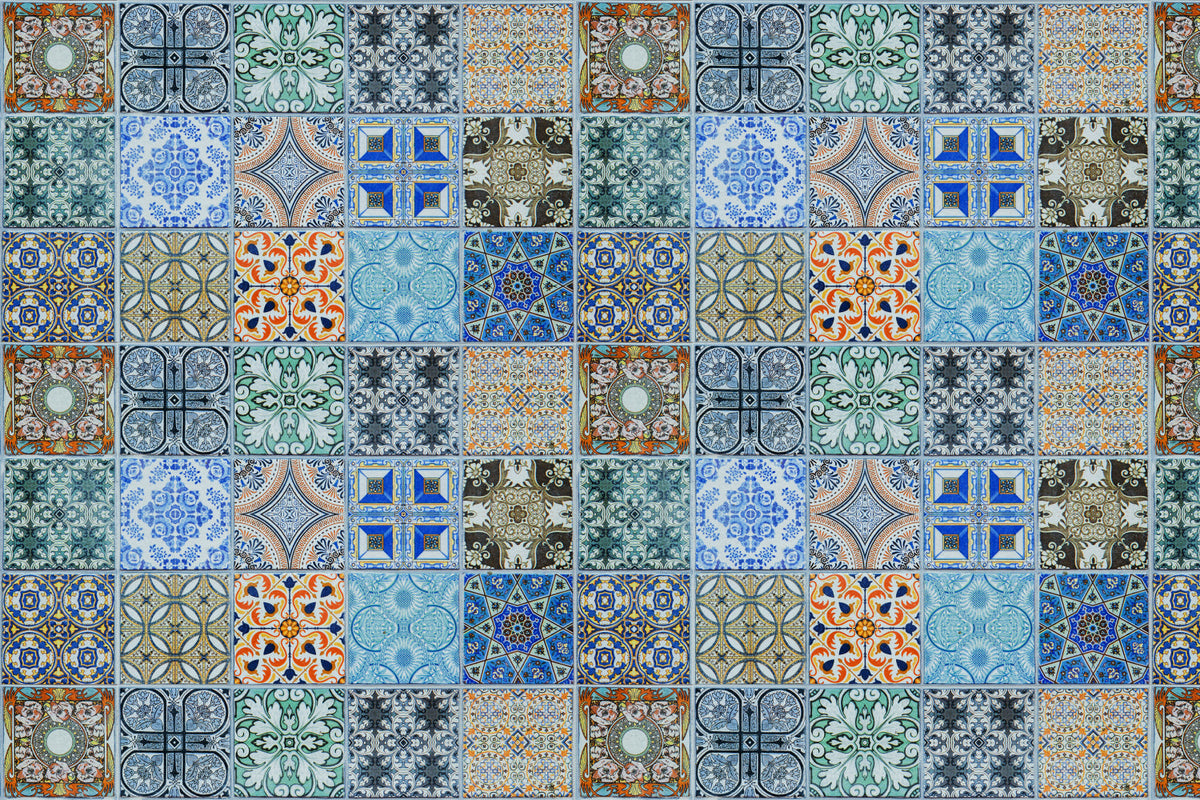 Badrückwand Patchwork