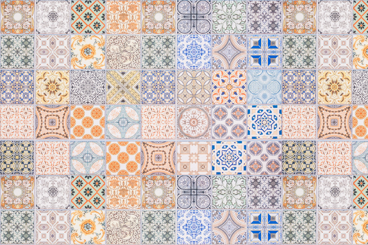 Waschbeckenrückwand Patchwork