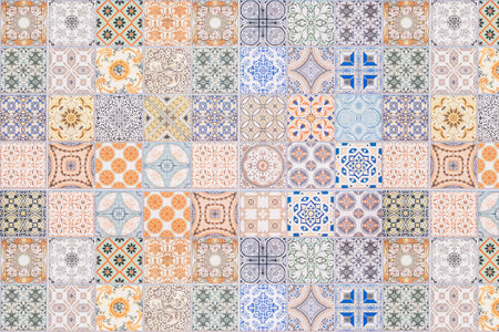 Badrückwand Patchwork