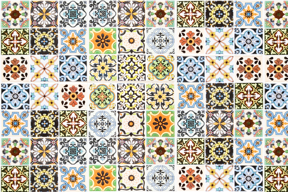 Badrückwand Patchwork