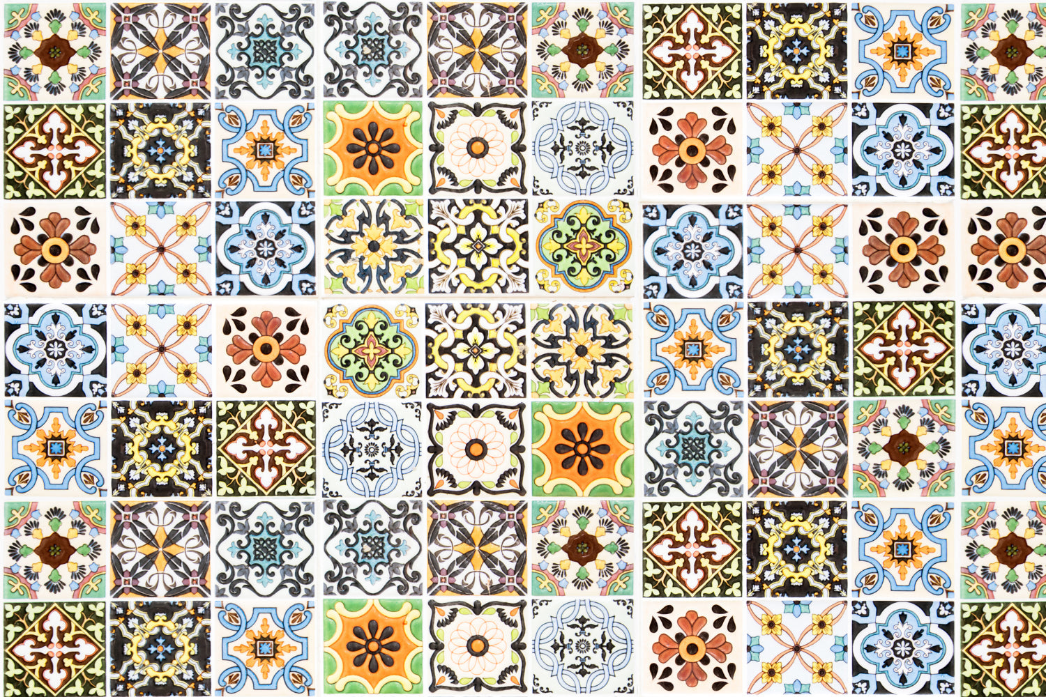 Waschbeckenrückwand Patchwork