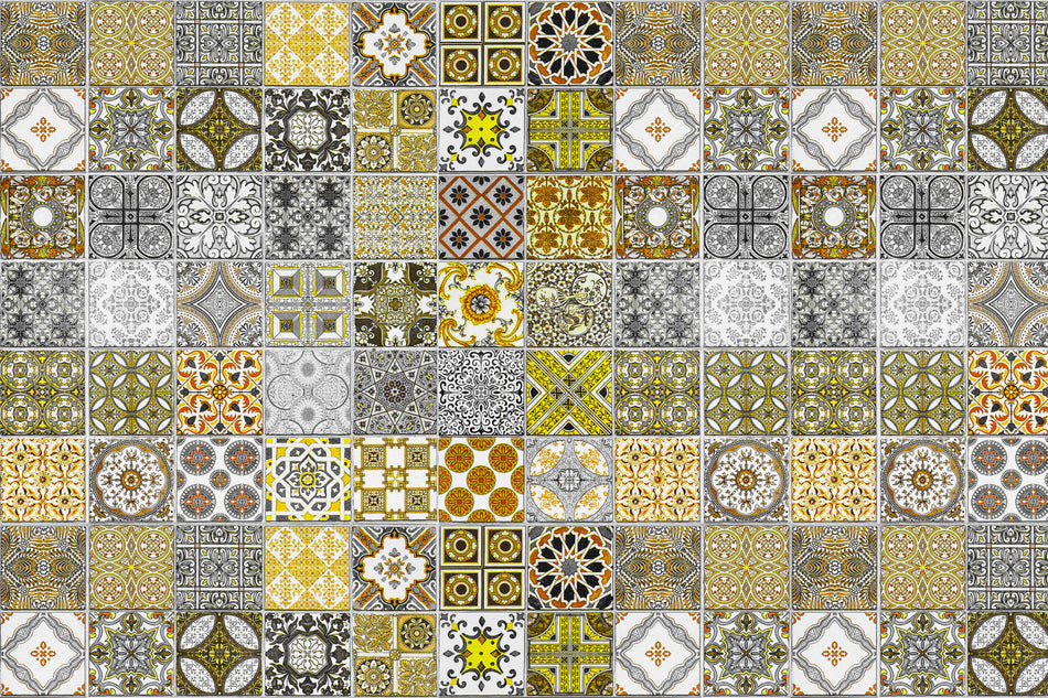 Waschbeckenrückwand Patchwork