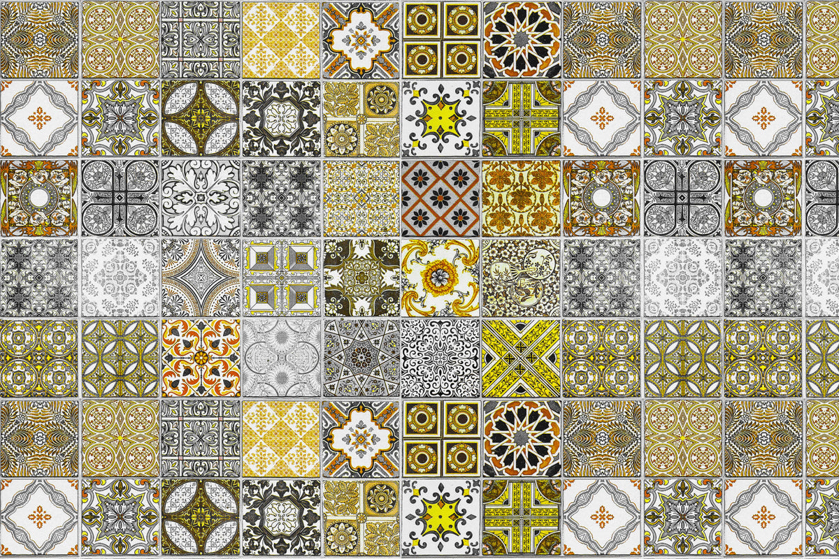 Badrückwand Patchwork