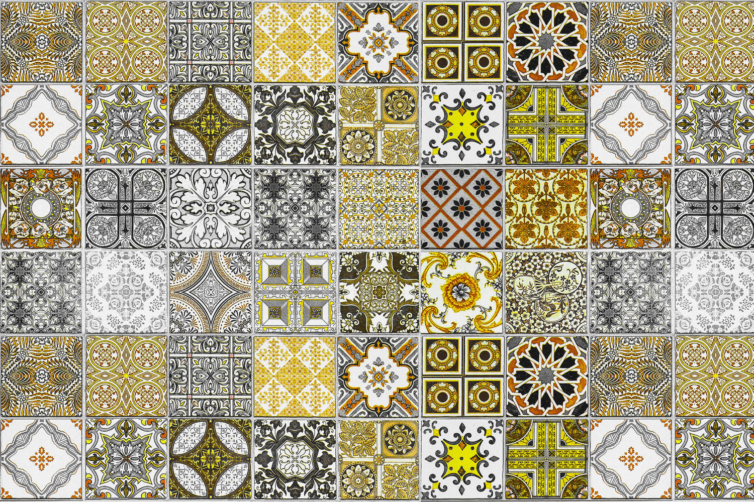 Waschbeckenrückwand Patchwork