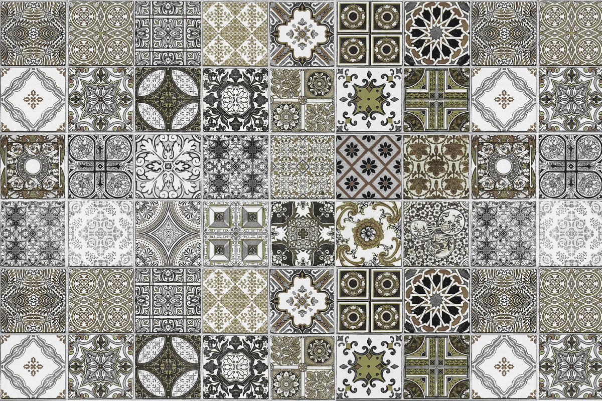 Badrückwand Patchwork