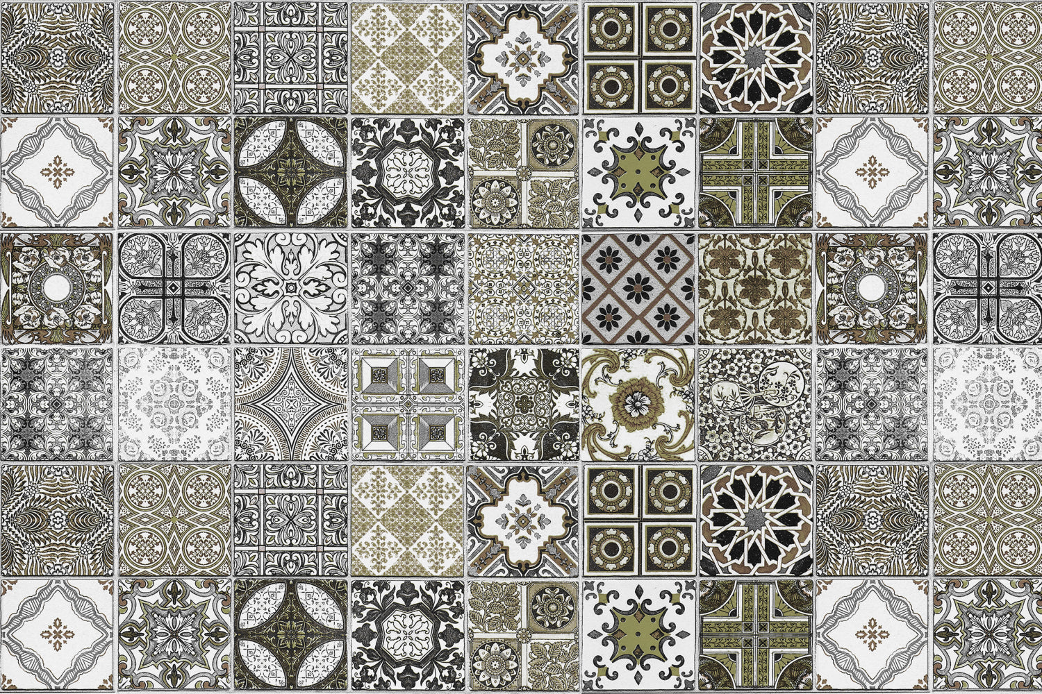 Badrückwand Patchwork