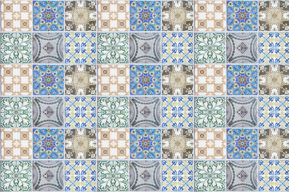 Waschbeckenrückwand Patchwork