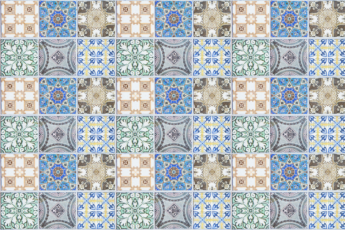 Badrückwand Patchwork