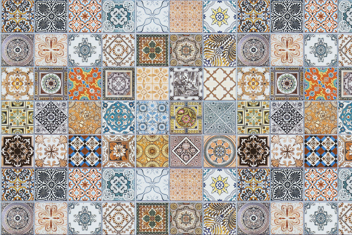 Waschbeckenrückwand Patchwork
