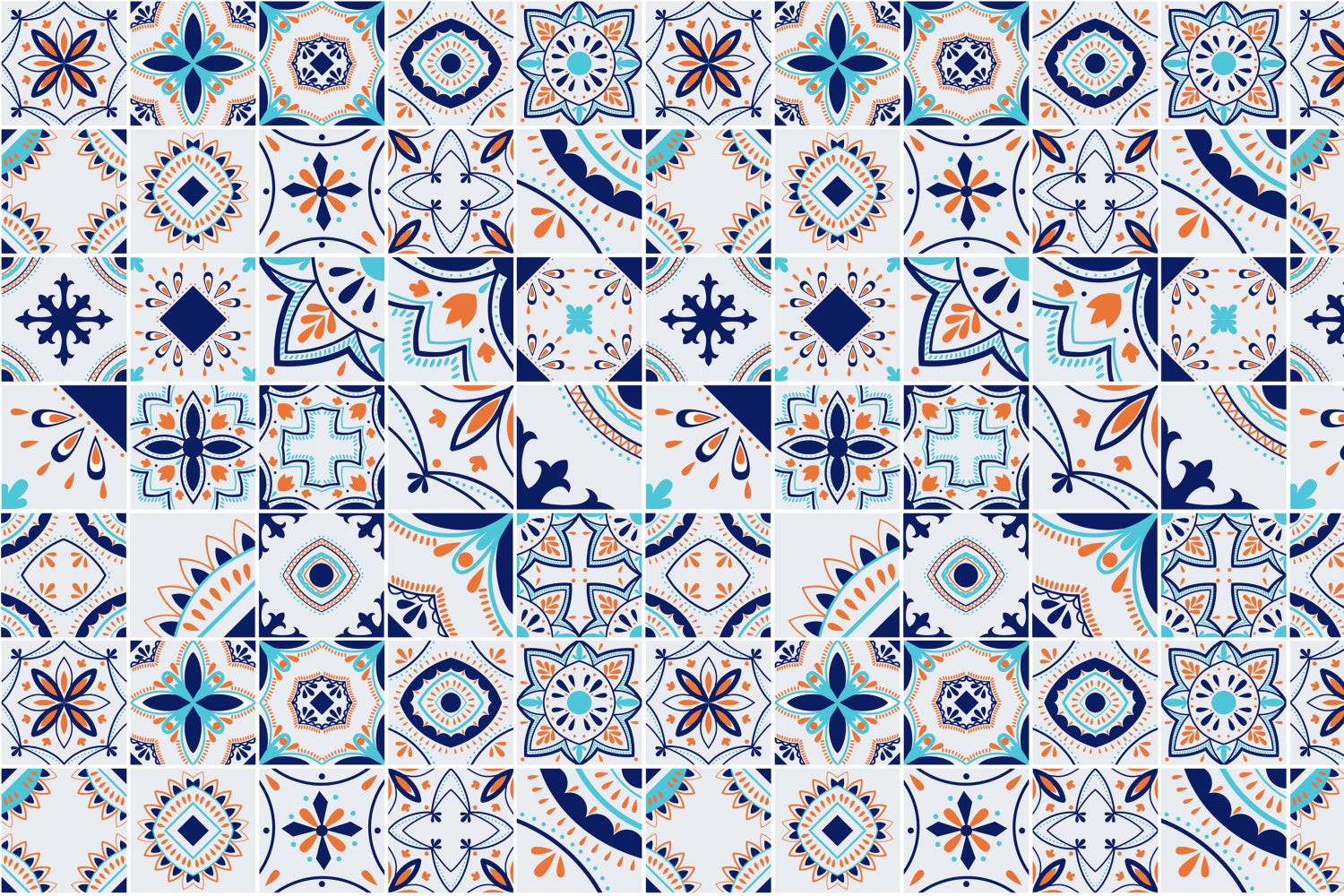 Waschbeckenrückwand Patchwork