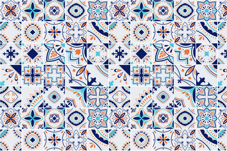 Waschbeckenrückwand Patchwork